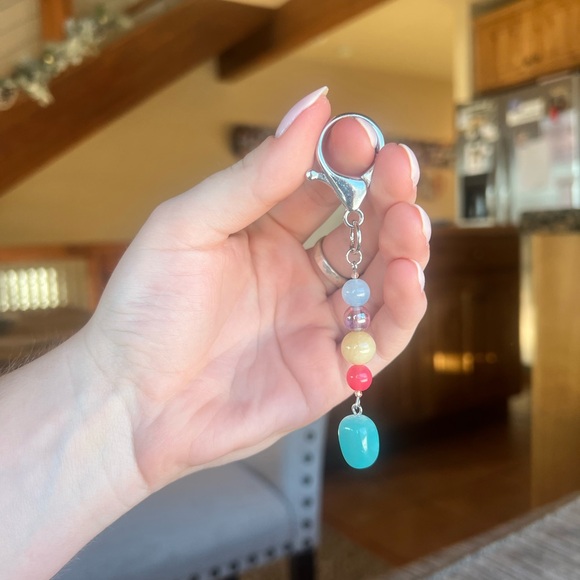 Colorful Beaded Keychain - Picture 2 of 2